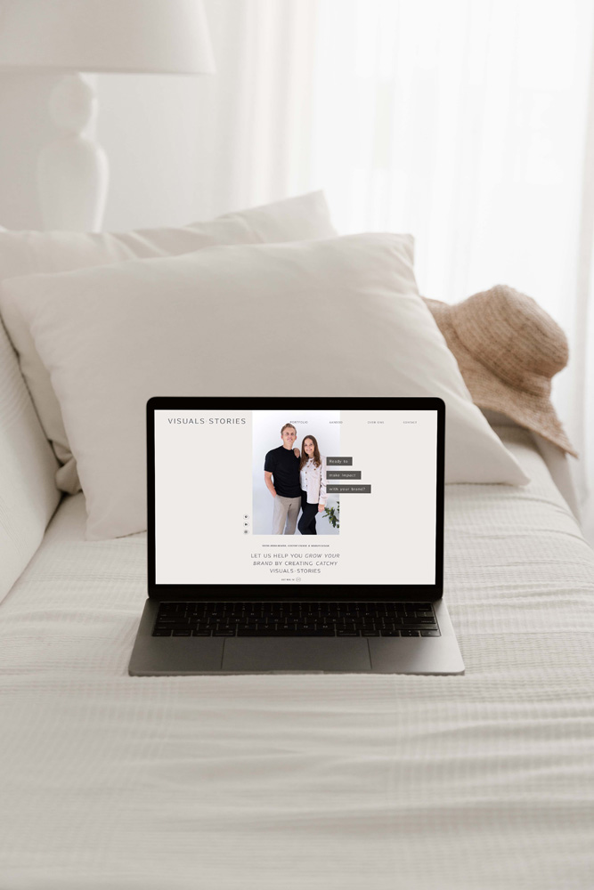 Website design mockup